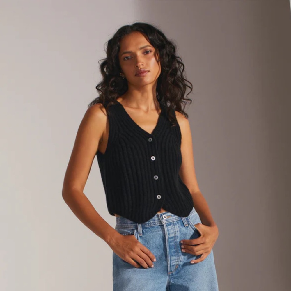 Favorite Daughter Knit Vest Size S NWT